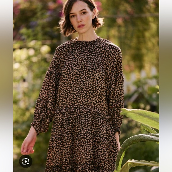 THE GREAT. The Windchime Dress in Crescent Floral - Picture 4 of 9